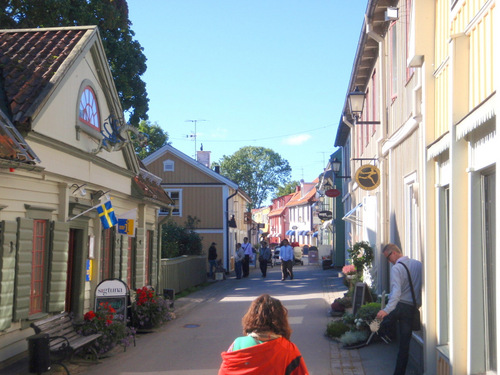 Stora Gatan (Main Street), Sigtuna, Sweden.